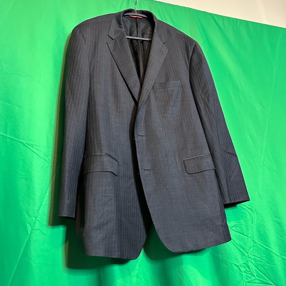 SAMUELSOHN $1200 Super 130s wool pinstriped blazer jacket - Picture 12 of 12